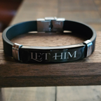 Stainless Steel Mens Let Him Bracelet