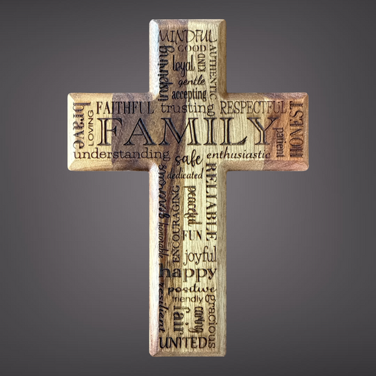 11" All About Family Cross(C1)
