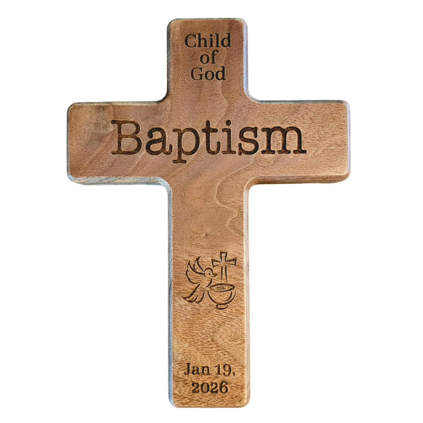 Baptism Cross (Click to Customize)