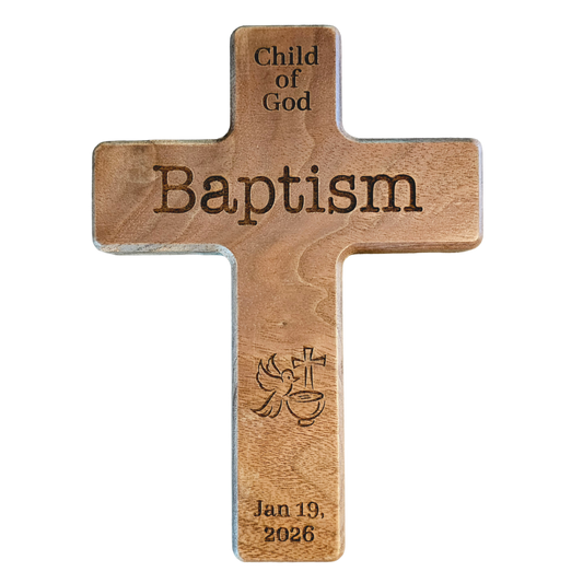 Baptism Cross (Click to Customize)